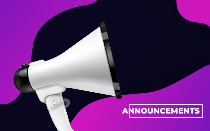 ANNOUNCEMENTS