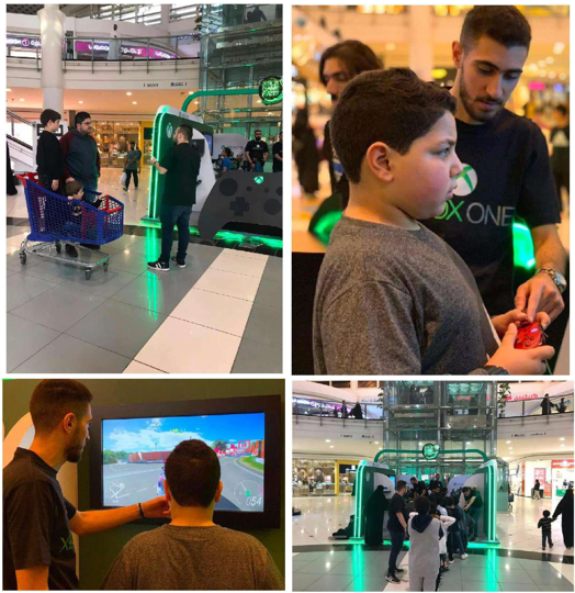 Brand ambassadors staffing a gaming activation — The Touch